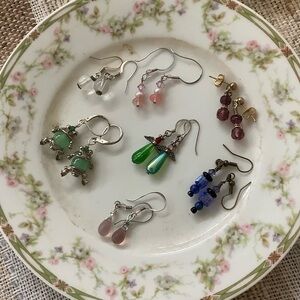 Elegant Multicolor Earrings Set